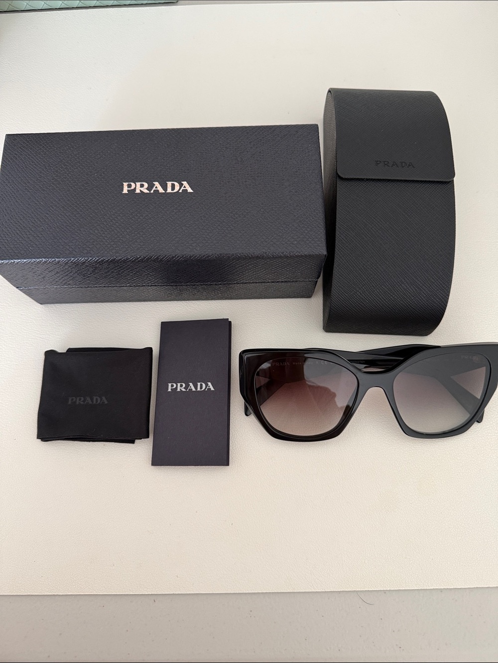 Prada SPR19Z Black/Grey Gradient/55
